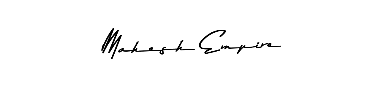 How to make Mahesh Empire signature? Asem Kandis PERSONAL USE is a professional autograph style. Create handwritten signature for Mahesh Empire name. Mahesh Empire signature style 9 images and pictures png