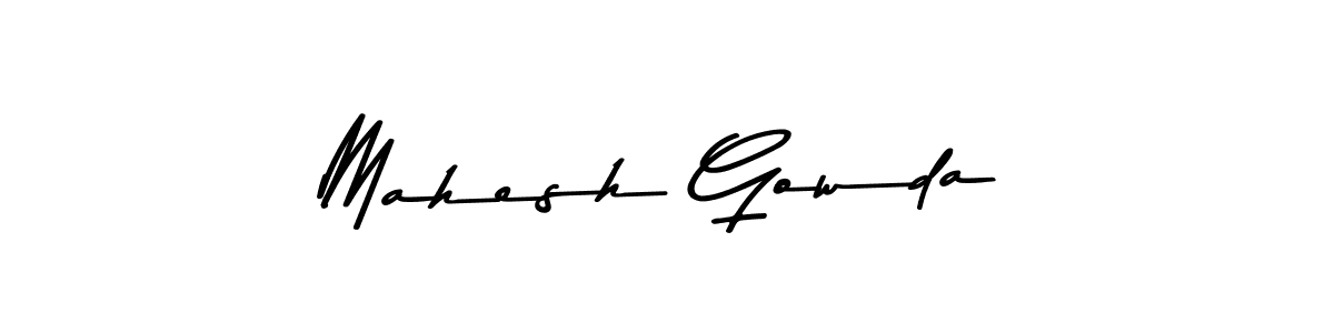 Mahesh Gowda stylish signature style. Best Handwritten Sign (Asem Kandis PERSONAL USE) for my name. Handwritten Signature Collection Ideas for my name Mahesh Gowda. Mahesh Gowda signature style 9 images and pictures png