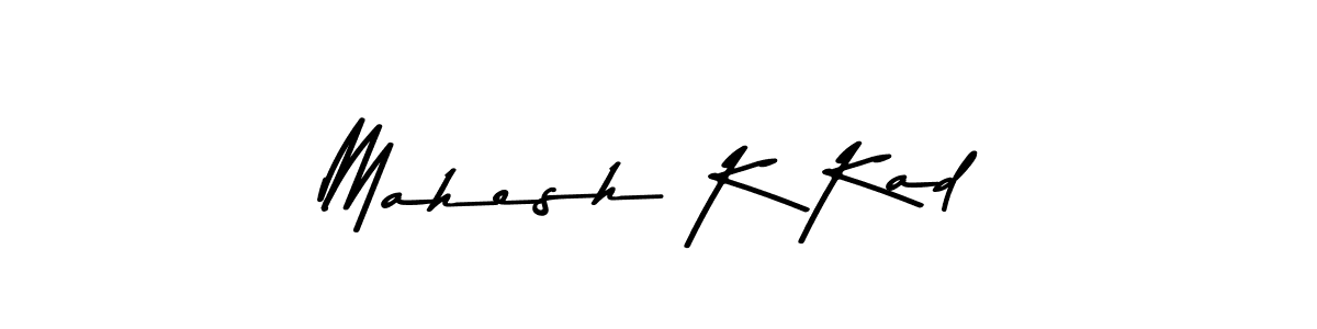 Also we have Mahesh K Kad name is the best signature style. Create professional handwritten signature collection using Asem Kandis PERSONAL USE autograph style. Mahesh K Kad signature style 9 images and pictures png