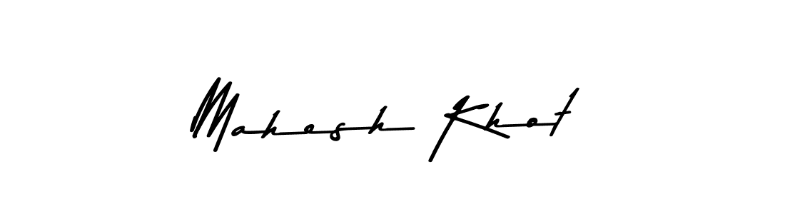 Make a beautiful signature design for name Mahesh Khot. With this signature (Asem Kandis PERSONAL USE) style, you can create a handwritten signature for free. Mahesh Khot signature style 9 images and pictures png