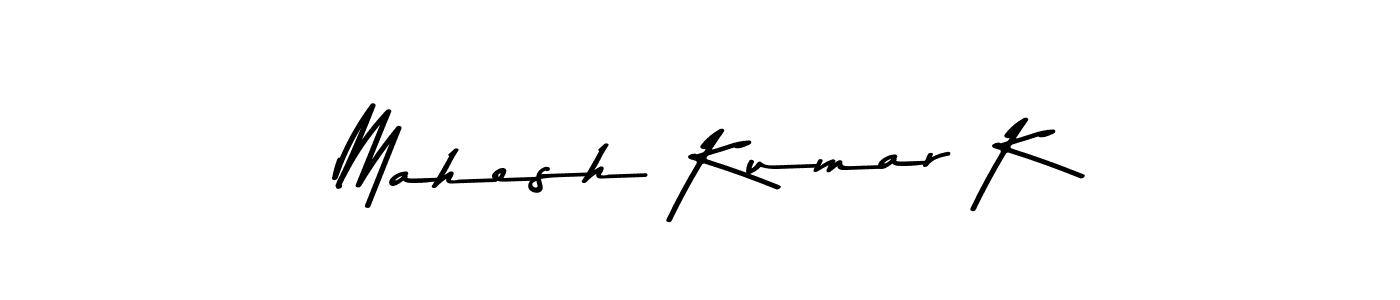 Use a signature maker to create a handwritten signature online. With this signature software, you can design (Asem Kandis PERSONAL USE) your own signature for name Mahesh Kumar K. Mahesh Kumar K signature style 9 images and pictures png