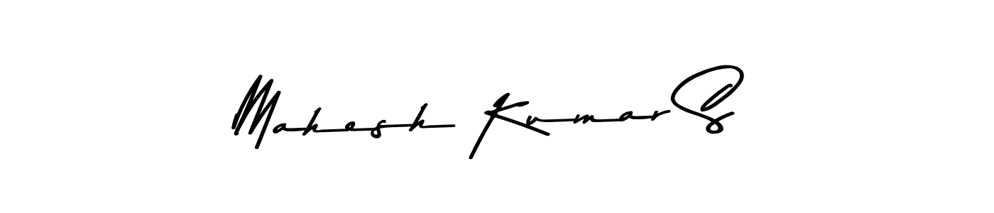 Design your own signature with our free online signature maker. With this signature software, you can create a handwritten (Asem Kandis PERSONAL USE) signature for name Mahesh Kumar S. Mahesh Kumar S signature style 9 images and pictures png