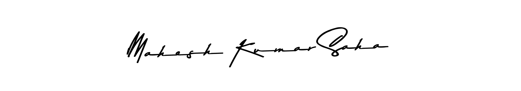 Design your own signature with our free online signature maker. With this signature software, you can create a handwritten (Asem Kandis PERSONAL USE) signature for name Mahesh Kumar Saha. Mahesh Kumar Saha signature style 9 images and pictures png