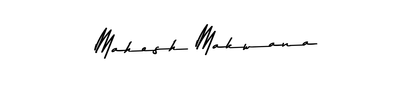 How to make Mahesh Makwana signature? Asem Kandis PERSONAL USE is a professional autograph style. Create handwritten signature for Mahesh Makwana name. Mahesh Makwana signature style 9 images and pictures png