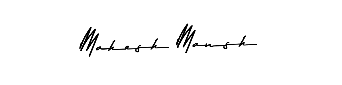 Mahesh Mansh stylish signature style. Best Handwritten Sign (Asem Kandis PERSONAL USE) for my name. Handwritten Signature Collection Ideas for my name Mahesh Mansh. Mahesh Mansh signature style 9 images and pictures png