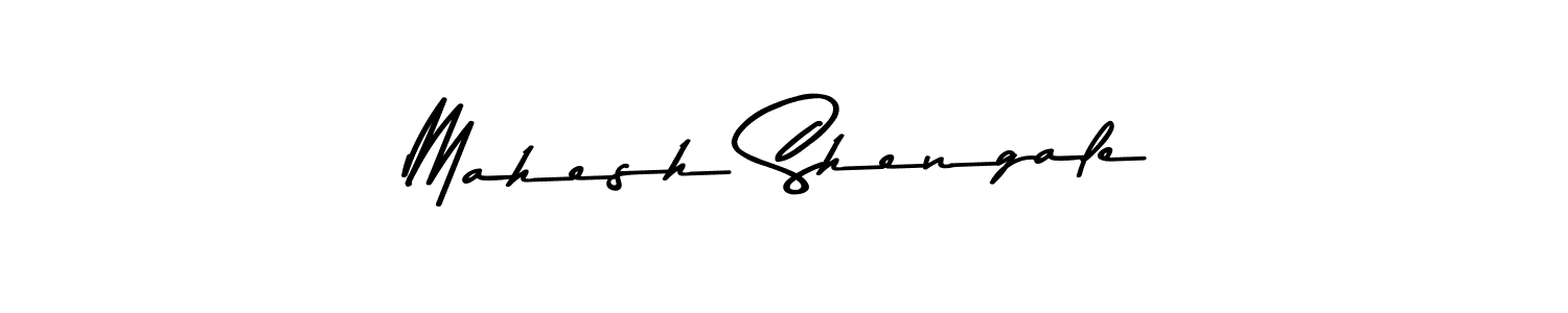 Create a beautiful signature design for name Mahesh Shengale. With this signature (Asem Kandis PERSONAL USE) fonts, you can make a handwritten signature for free. Mahesh Shengale signature style 9 images and pictures png