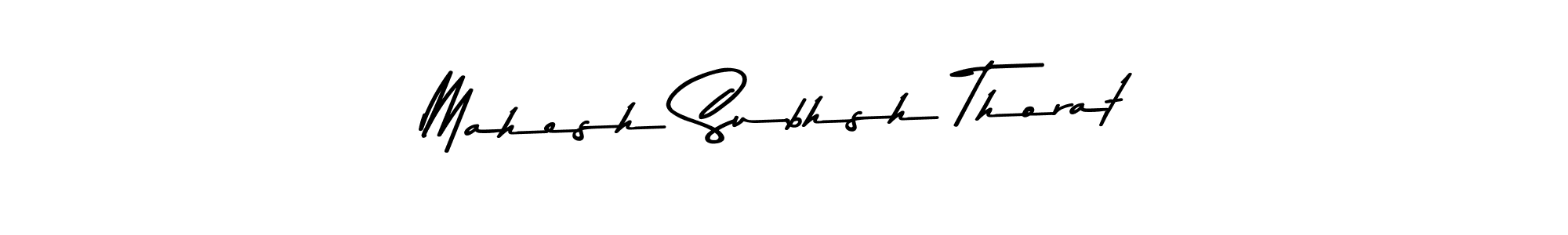 Design your own signature with our free online signature maker. With this signature software, you can create a handwritten (Asem Kandis PERSONAL USE) signature for name Mahesh Subhsh Thorat. Mahesh Subhsh Thorat signature style 9 images and pictures png