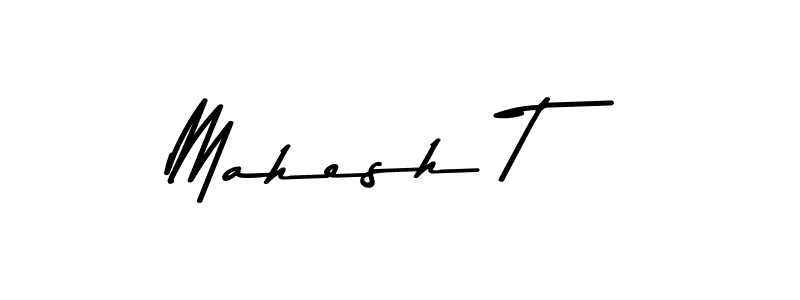 Design your own signature with our free online signature maker. With this signature software, you can create a handwritten (Asem Kandis PERSONAL USE) signature for name Mahesh T. Mahesh T signature style 9 images and pictures png