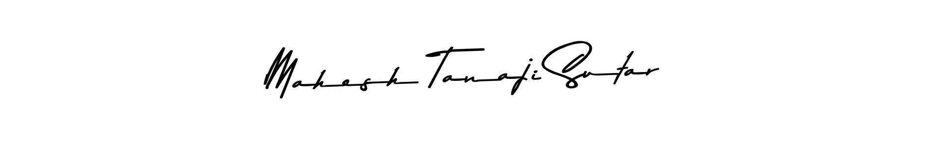 Make a beautiful signature design for name Mahesh Tanaji Sutar. With this signature (Asem Kandis PERSONAL USE) style, you can create a handwritten signature for free. Mahesh Tanaji Sutar signature style 9 images and pictures png