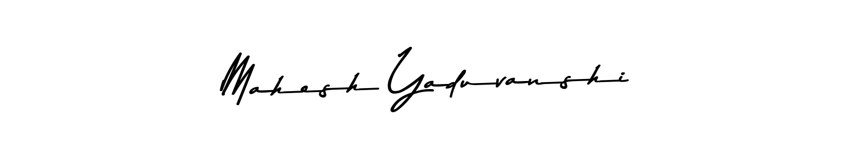 Make a beautiful signature design for name Mahesh Yaduvanshi. With this signature (Asem Kandis PERSONAL USE) style, you can create a handwritten signature for free. Mahesh Yaduvanshi signature style 9 images and pictures png