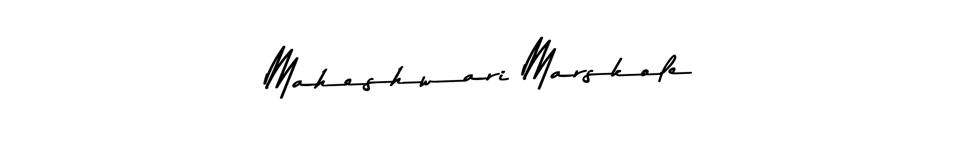 Similarly Asem Kandis PERSONAL USE is the best handwritten signature design. Signature creator online .You can use it as an online autograph creator for name Maheshwari Marskole. Maheshwari Marskole signature style 9 images and pictures png