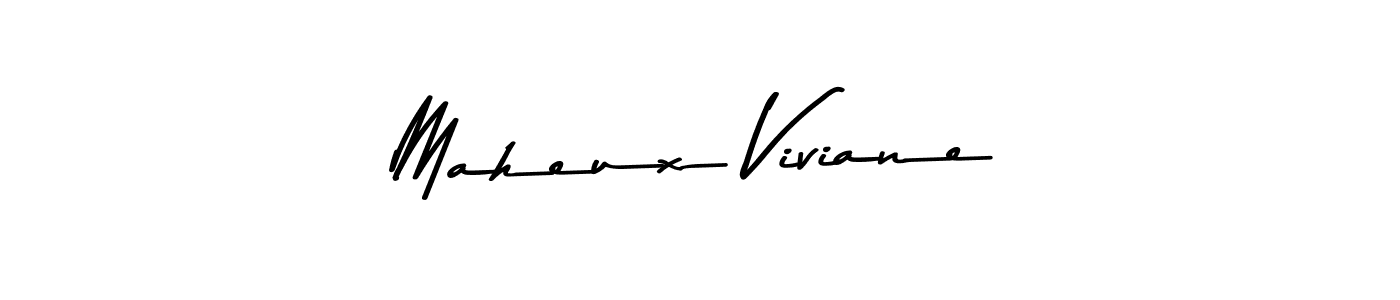Make a beautiful signature design for name Maheux Viviane. With this signature (Asem Kandis PERSONAL USE) style, you can create a handwritten signature for free. Maheux Viviane signature style 9 images and pictures png