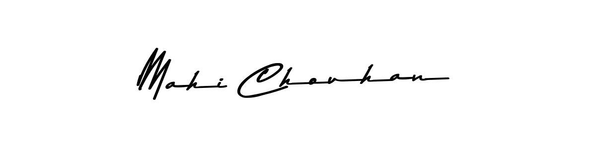 How to make Mahi Chouhan name signature. Use Asem Kandis PERSONAL USE style for creating short signs online. This is the latest handwritten sign. Mahi Chouhan signature style 9 images and pictures png