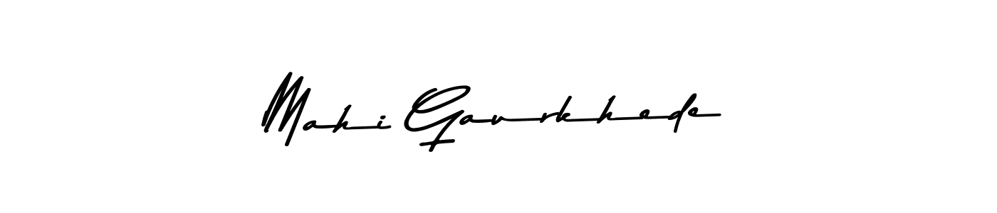 Also You can easily find your signature by using the search form. We will create Mahi Gaurkhede name handwritten signature images for you free of cost using Asem Kandis PERSONAL USE sign style. Mahi Gaurkhede signature style 9 images and pictures png