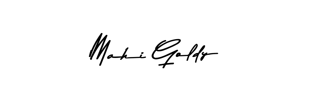 Design your own signature with our free online signature maker. With this signature software, you can create a handwritten (Asem Kandis PERSONAL USE) signature for name Mahi Goldy. Mahi Goldy signature style 9 images and pictures png