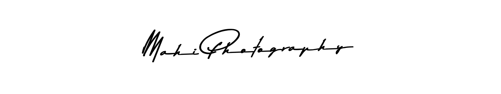 Make a beautiful signature design for name Mahi Photography. With this signature (Asem Kandis PERSONAL USE) style, you can create a handwritten signature for free. Mahi Photography signature style 9 images and pictures png
