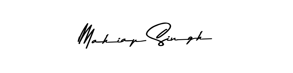 Create a beautiful signature design for name Mahiap Singh. With this signature (Asem Kandis PERSONAL USE) fonts, you can make a handwritten signature for free. Mahiap Singh signature style 9 images and pictures png