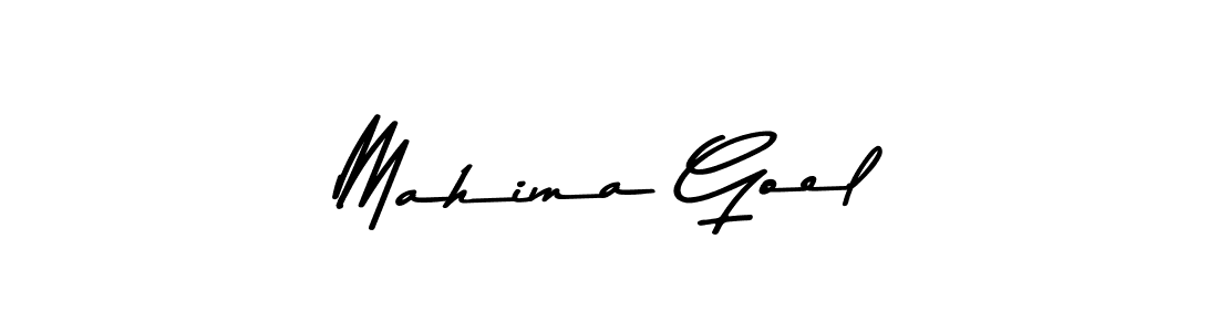 How to make Mahima Goel signature? Asem Kandis PERSONAL USE is a professional autograph style. Create handwritten signature for Mahima Goel name. Mahima Goel signature style 9 images and pictures png