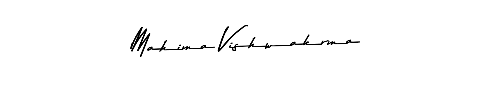 Create a beautiful signature design for name Mahima Vishwakrma. With this signature (Asem Kandis PERSONAL USE) fonts, you can make a handwritten signature for free. Mahima Vishwakrma signature style 9 images and pictures png