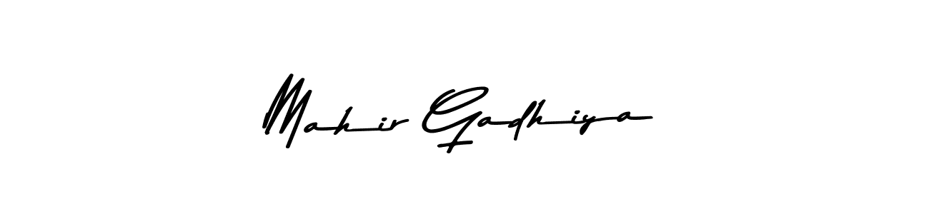 if you are searching for the best signature style for your name Mahir Gadhiya. so please give up your signature search. here we have designed multiple signature styles  using Asem Kandis PERSONAL USE. Mahir Gadhiya signature style 9 images and pictures png