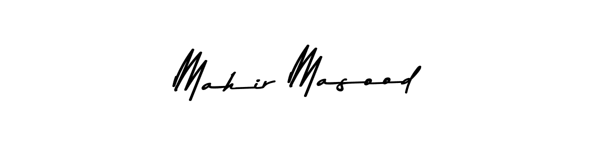 Make a beautiful signature design for name Mahir Masood. With this signature (Asem Kandis PERSONAL USE) style, you can create a handwritten signature for free. Mahir Masood signature style 9 images and pictures png