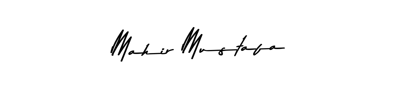 Make a beautiful signature design for name Mahir Mustafa. With this signature (Asem Kandis PERSONAL USE) style, you can create a handwritten signature for free. Mahir Mustafa signature style 9 images and pictures png