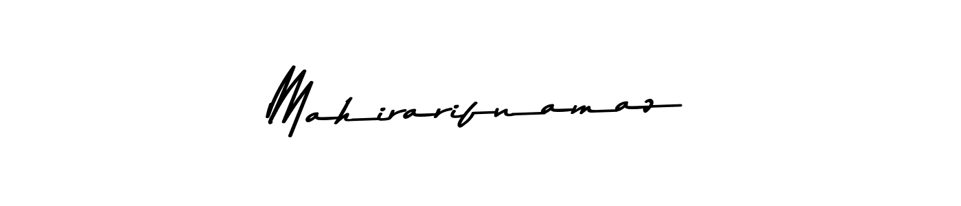 Create a beautiful signature design for name Mahirarifnamaz. With this signature (Asem Kandis PERSONAL USE) fonts, you can make a handwritten signature for free. Mahirarifnamaz signature style 9 images and pictures png