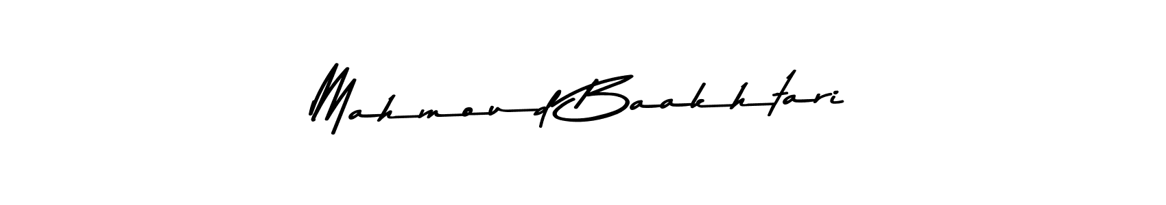 How to make Mahmoud Baakhtari name signature. Use Asem Kandis PERSONAL USE style for creating short signs online. This is the latest handwritten sign. Mahmoud Baakhtari signature style 9 images and pictures png