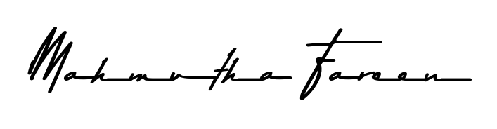 Discover how Mahmutha Fareen looks in an executive cursive font (Asem Kandis PERSONAL USE). Perfect for legal documents, invoices, and certificates. Mahmutha Fareen signature style 9 images and pictures png
