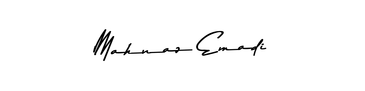 How to make Mahnaz Emadi signature? Asem Kandis PERSONAL USE is a professional autograph style. Create handwritten signature for Mahnaz Emadi name. Mahnaz Emadi signature style 9 images and pictures png