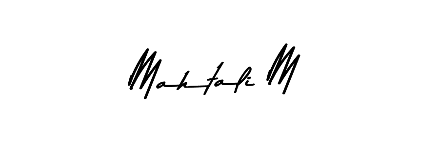 This is the best signature style for the Mahtali M name. Also you like these signature font (Asem Kandis PERSONAL USE). Mix name signature. Mahtali M signature style 9 images and pictures png