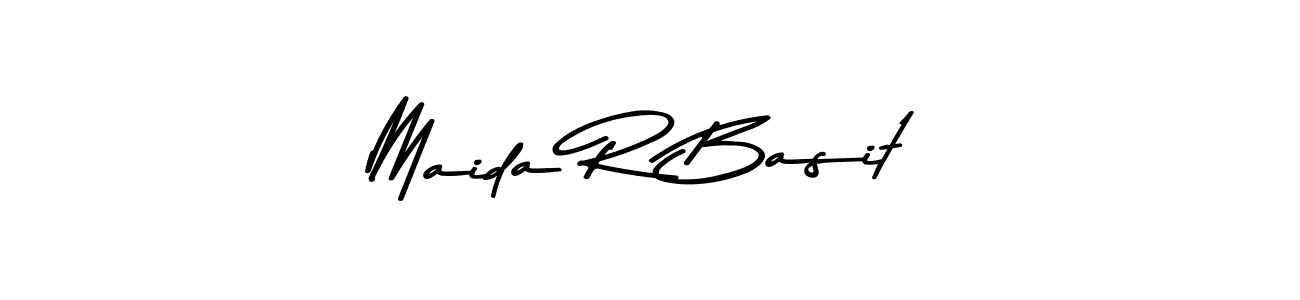 Similarly Asem Kandis PERSONAL USE is the best handwritten signature design. Signature creator online .You can use it as an online autograph creator for name Maida R Basit. Maida R Basit signature style 9 images and pictures png