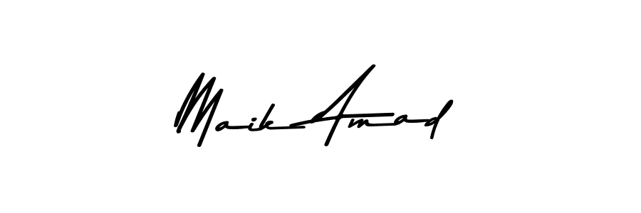 Make a beautiful signature design for name Maik Amad. Use this online signature maker to create a handwritten signature for free. Maik Amad signature style 9 images and pictures png