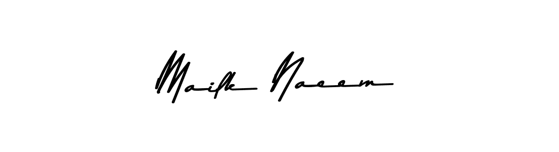 Also You can easily find your signature by using the search form. We will create Mailk Naeem name handwritten signature images for you free of cost using Asem Kandis PERSONAL USE sign style. Mailk Naeem signature style 9 images and pictures png