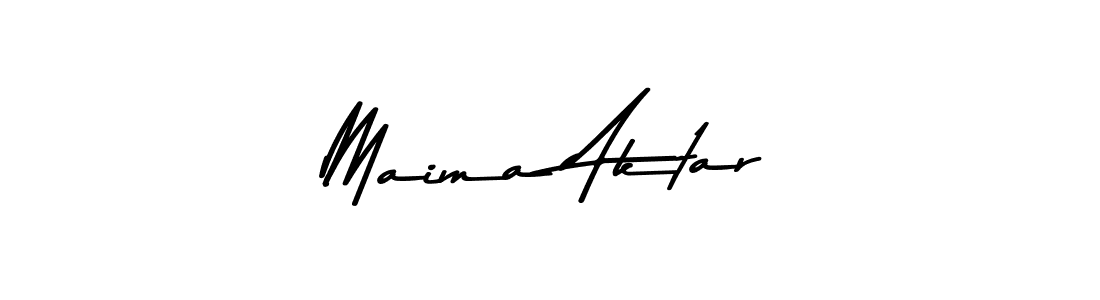 Maima Aktar stylish signature style. Best Handwritten Sign (Asem Kandis PERSONAL USE) for my name. Handwritten Signature Collection Ideas for my name Maima Aktar. Maima Aktar signature style 9 images and pictures png