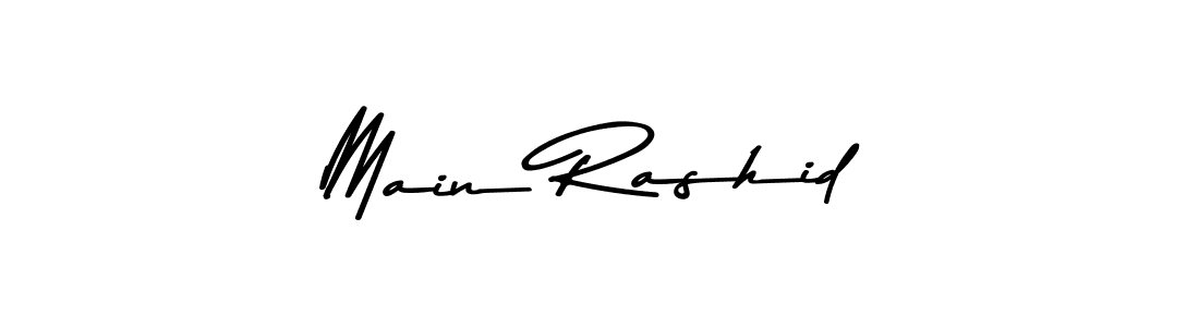 How to make Main Rashid signature? Asem Kandis PERSONAL USE is a professional autograph style. Create handwritten signature for Main Rashid name. Main Rashid signature style 9 images and pictures png