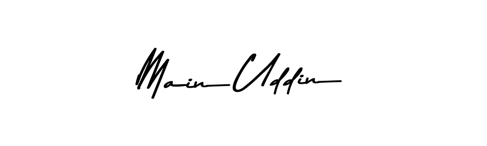 The best way (Asem Kandis PERSONAL USE) to make a short signature is to pick only two or three words in your name. The name Main Uddin include a total of six letters. For converting this name. Main Uddin signature style 9 images and pictures png