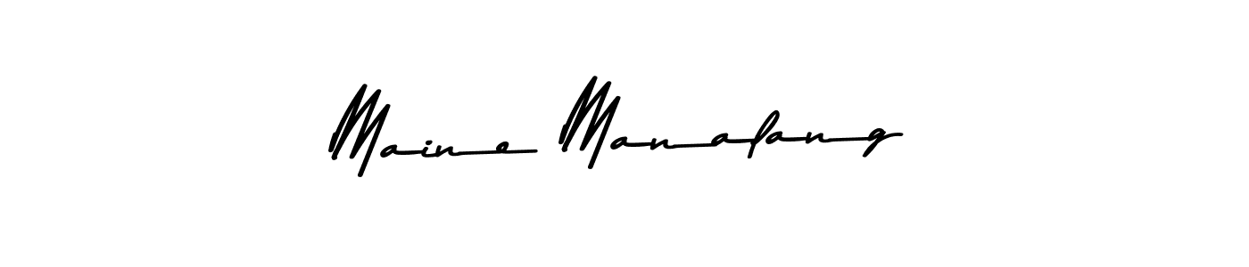Maine Manalang stylish signature style. Best Handwritten Sign (Asem Kandis PERSONAL USE) for my name. Handwritten Signature Collection Ideas for my name Maine Manalang. Maine Manalang signature style 9 images and pictures png