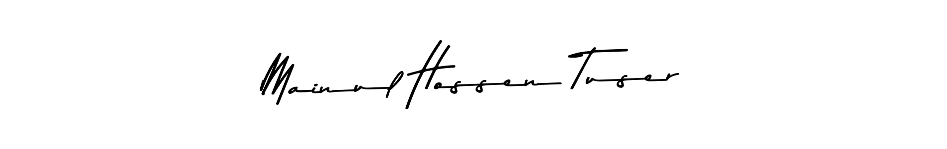 Asem Kandis PERSONAL USE is a professional signature style that is perfect for those who want to add a touch of class to their signature. It is also a great choice for those who want to make their signature more unique. Get Mainul Hossen Tuser name to fancy signature for free. Mainul Hossen Tuser signature style 9 images and pictures png