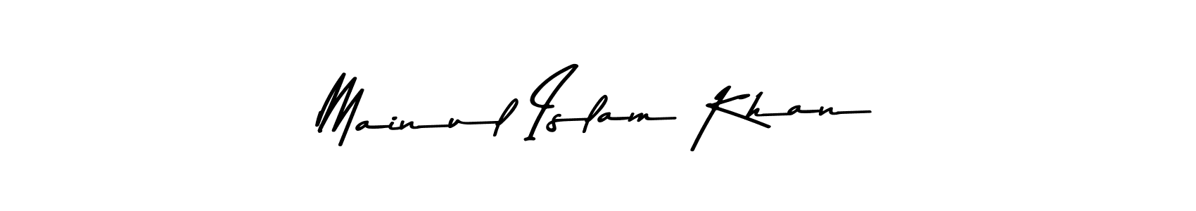 Make a beautiful signature design for name Mainul Islam Khan. With this signature (Asem Kandis PERSONAL USE) style, you can create a handwritten signature for free. Mainul Islam Khan signature style 9 images and pictures png