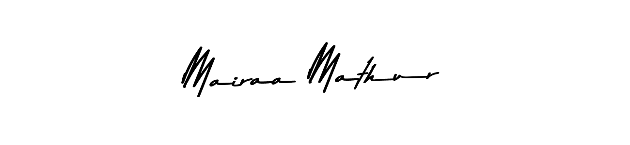 Make a short Mairaa Mathur signature style. Manage your documents anywhere anytime using Asem Kandis PERSONAL USE. Create and add eSignatures, submit forms, share and send files easily. Mairaa Mathur signature style 9 images and pictures png