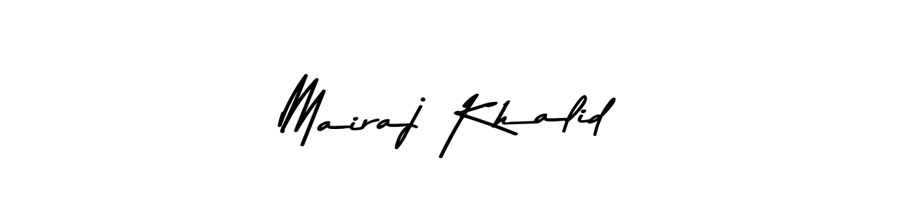 The best way (Asem Kandis PERSONAL USE) to make a short signature is to pick only two or three words in your name. The name Mairaj Khalid include a total of six letters. For converting this name. Mairaj Khalid signature style 9 images and pictures png