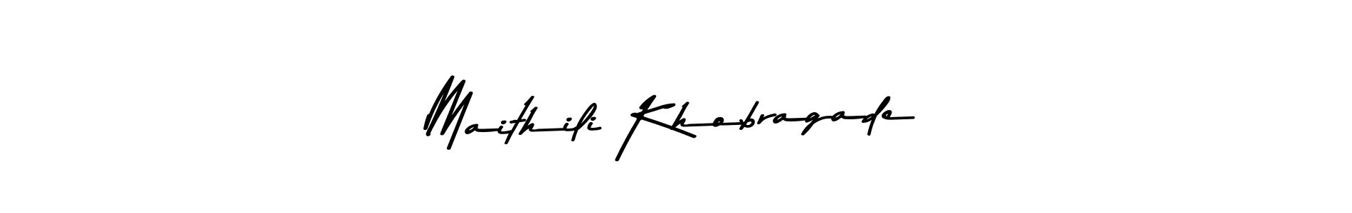 Use a signature maker to create a handwritten signature online. With this signature software, you can design (Asem Kandis PERSONAL USE) your own signature for name Maithili Khobragade. Maithili Khobragade signature style 9 images and pictures png