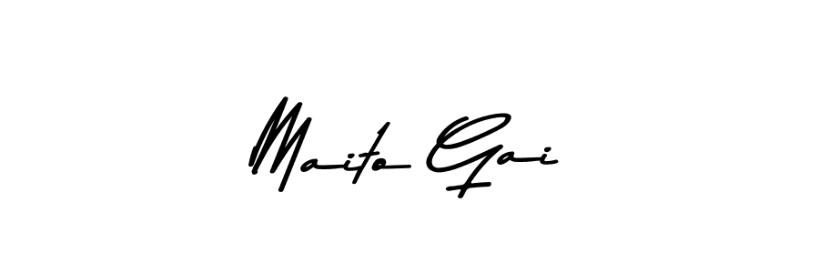 Design your own signature with our free online signature maker. With this signature software, you can create a handwritten (Asem Kandis PERSONAL USE) signature for name Maito Gai. Maito Gai signature style 9 images and pictures png