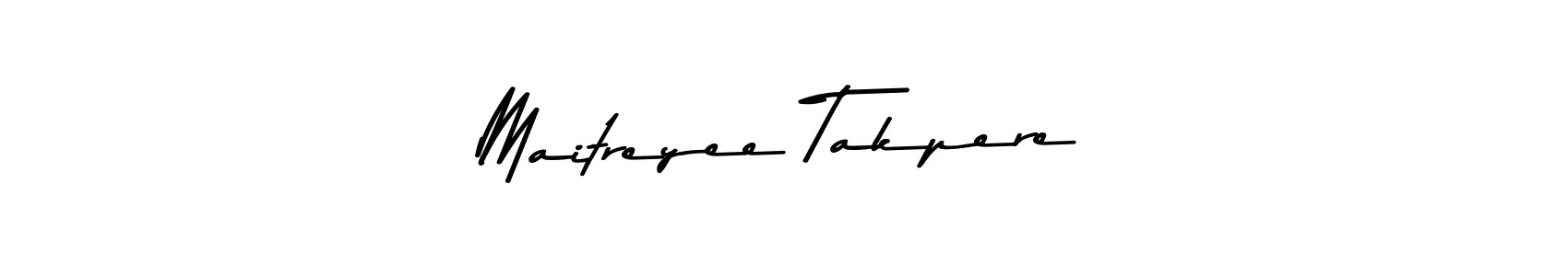 Maitreyee Takpere stylish signature style. Best Handwritten Sign (Asem Kandis PERSONAL USE) for my name. Handwritten Signature Collection Ideas for my name Maitreyee Takpere. Maitreyee Takpere signature style 9 images and pictures png