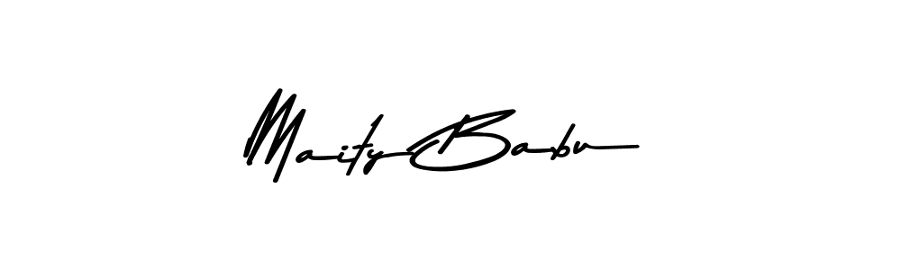 Design your own signature with our free online signature maker. With this signature software, you can create a handwritten (Asem Kandis PERSONAL USE) signature for name Maity Babu. Maity Babu signature style 9 images and pictures png