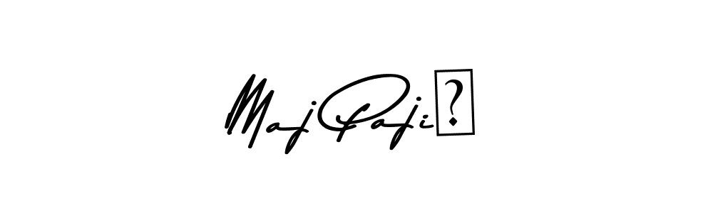 Also You can easily find your signature by using the search form. We will create Maj Pajić name handwritten signature images for you free of cost using Asem Kandis PERSONAL USE sign style. Maj Pajić signature style 9 images and pictures png