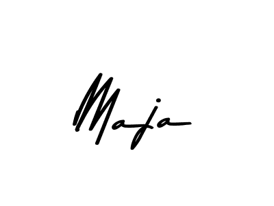 How to make Maja name signature. Use Asem Kandis PERSONAL USE style for creating short signs online. This is the latest handwritten sign. Maja signature style 9 images and pictures png