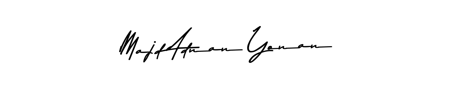 Use a signature maker to create a handwritten signature online. With this signature software, you can design (Asem Kandis PERSONAL USE) your own signature for name Majd Adnan Yonan. Majd Adnan Yonan signature style 9 images and pictures png