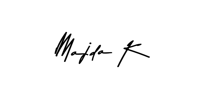 if you are searching for the best signature style for your name Majda K. so please give up your signature search. here we have designed multiple signature styles  using Asem Kandis PERSONAL USE. Majda K signature style 9 images and pictures png